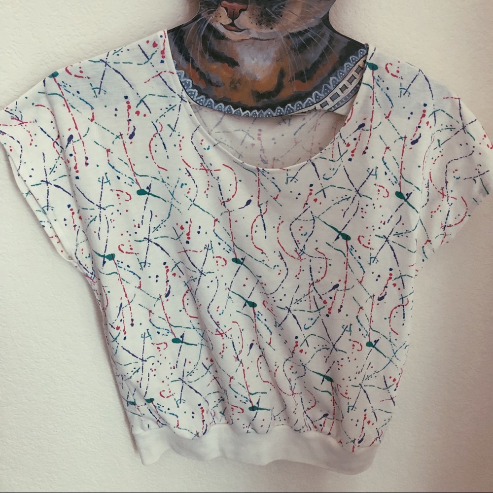 Vintage 90’s Paint Splatter Top